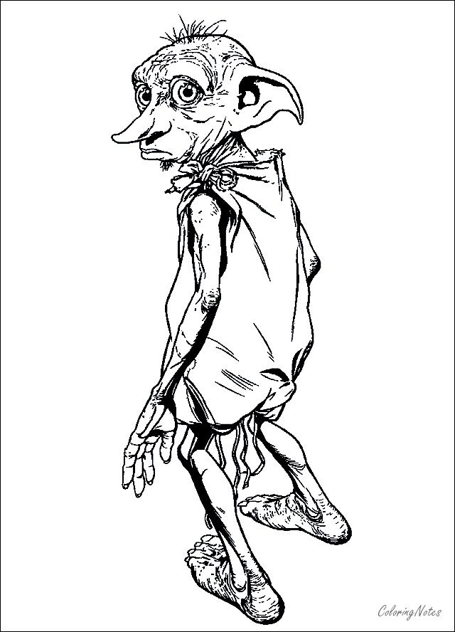 Harry potter coloring pages dobby free printable harry potter coloring pages harry potter coloring book harry potter colors