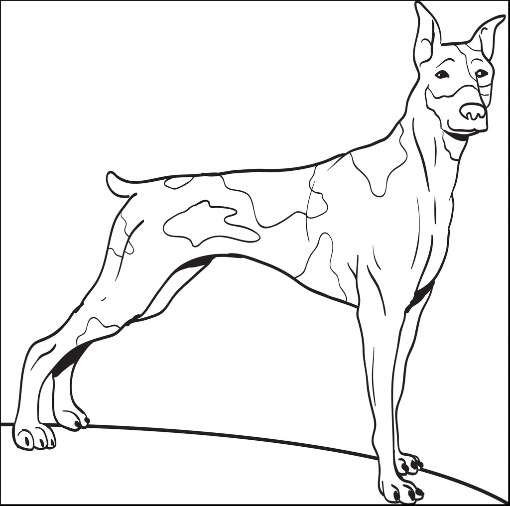 Printable big dog coloring page for kids â