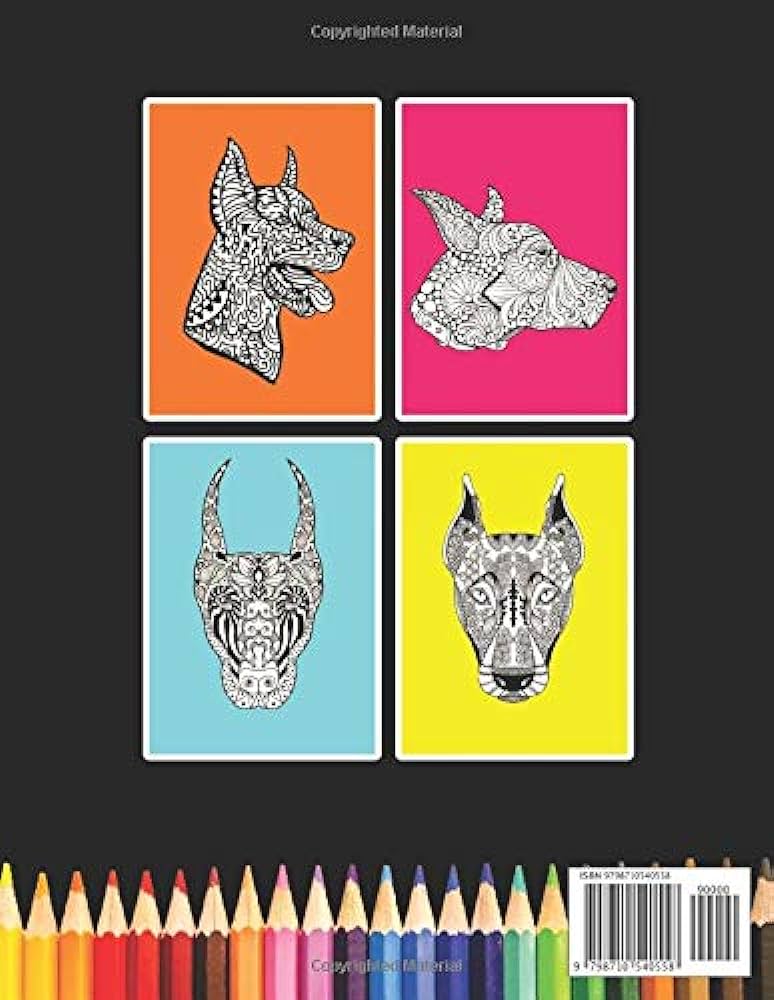 Doberman pinscher coloring book a cute adult coloring books for doberman owner best gift for doberman lovers coloring book new model books