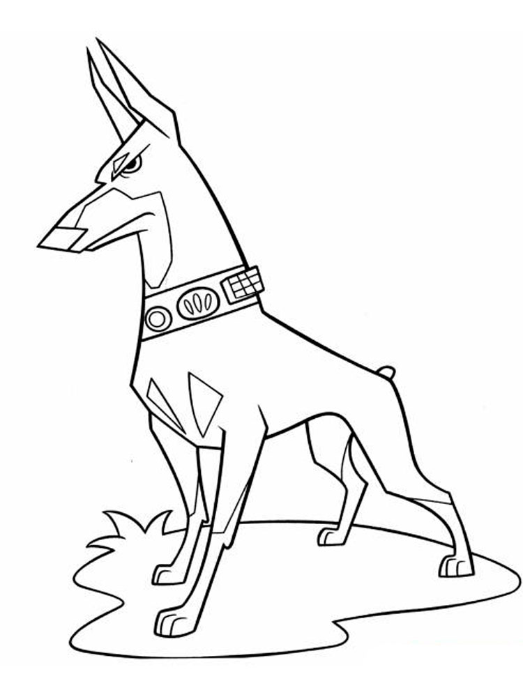 Doberman coloring pages