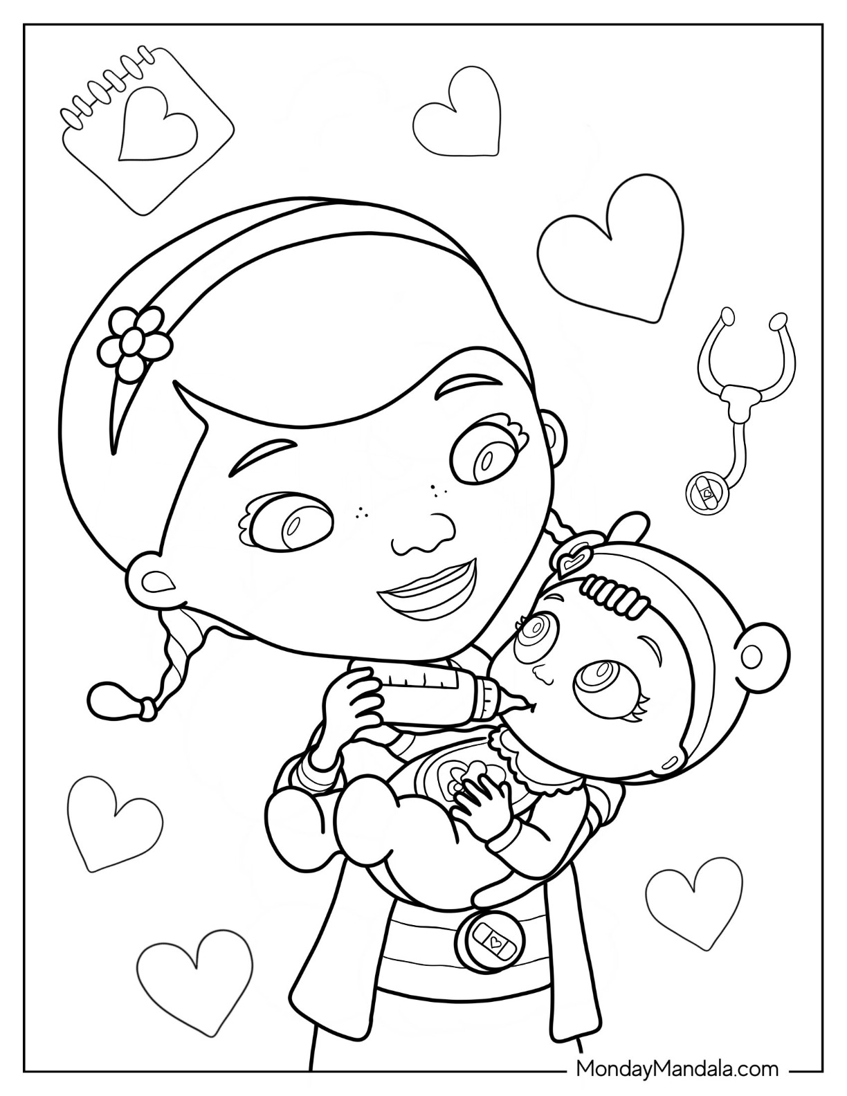 Doc mcstuffins coloring pages free pdf printables