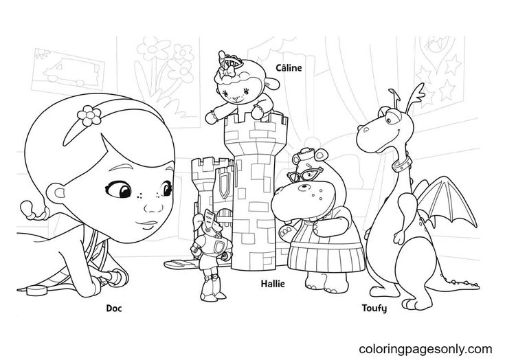 Doc mcstuffins coloring pages