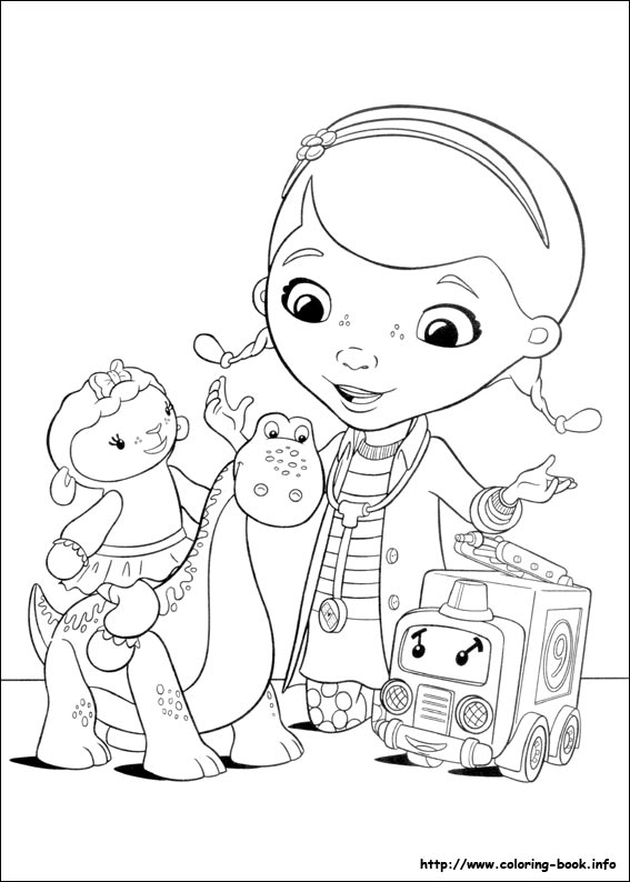 Doc mcstuffins coloring picture