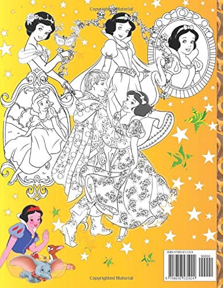 Snow white coloring book coloring book with snow white and the seven dwarfs sneezy sleepy doc happy dopey bashful and grumpy a great gift for snow white princess lovers