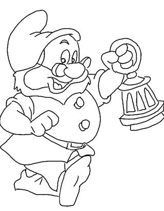 Snow white coloring page