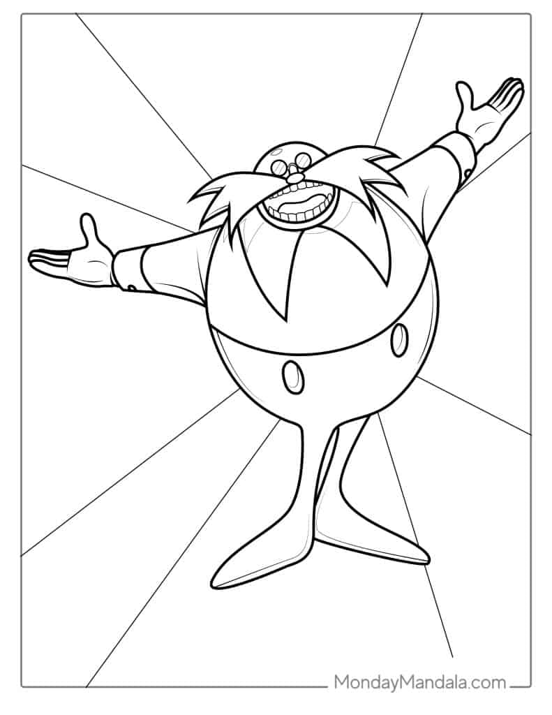 Sonic coloring pages free pdf printables