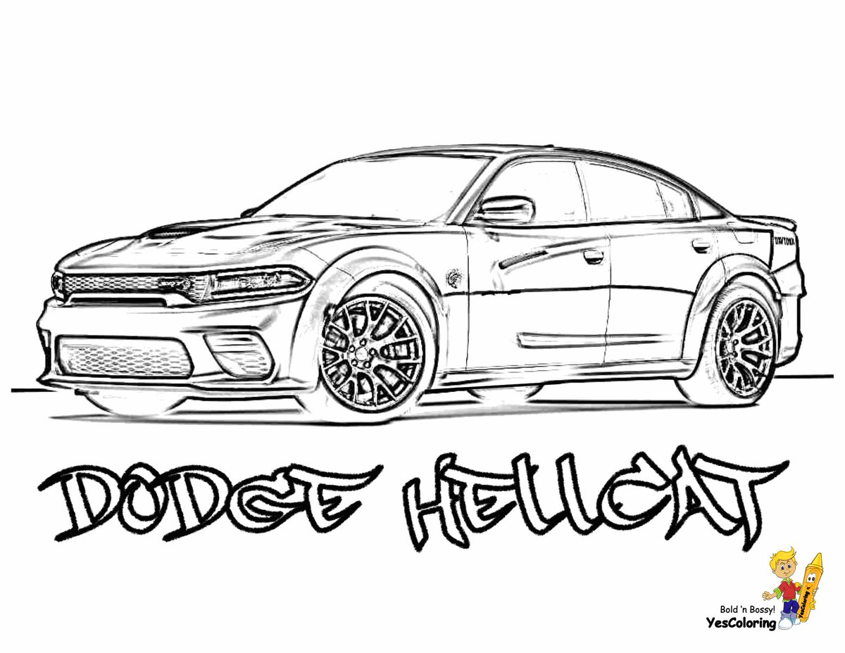 Yescoloring coloring pages free on x print out this dodge car coloring page hellcat sweet httpstcojsqcpux tell other coloring kids your eyeballs found yescoloring httpstcogwmftiyov x