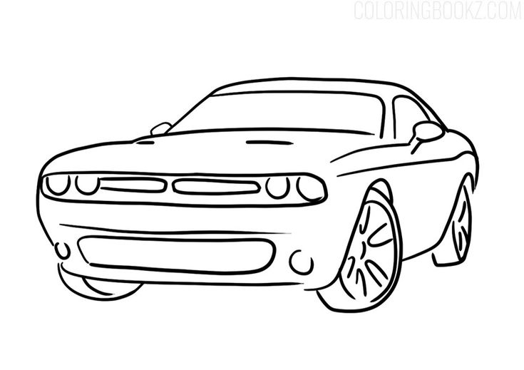 Dodge challenger coloring page dodge challenger dodge challenger