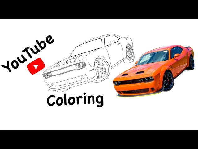 Orange hellcat challenger ïcoloring page ïgamebread