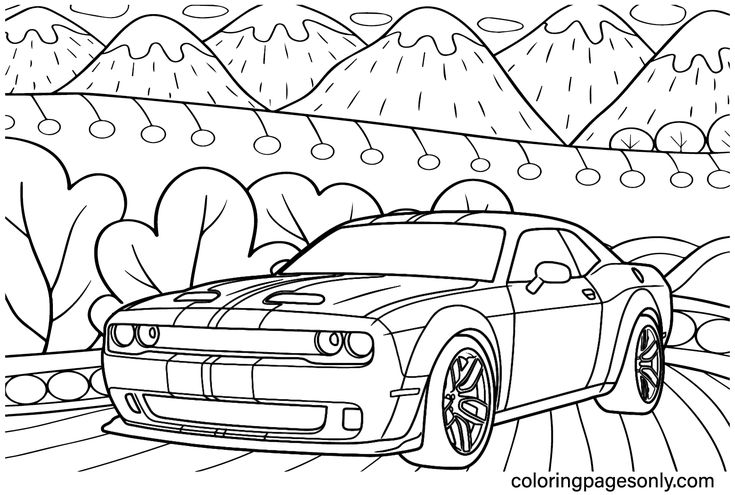 Dodge coloring pages