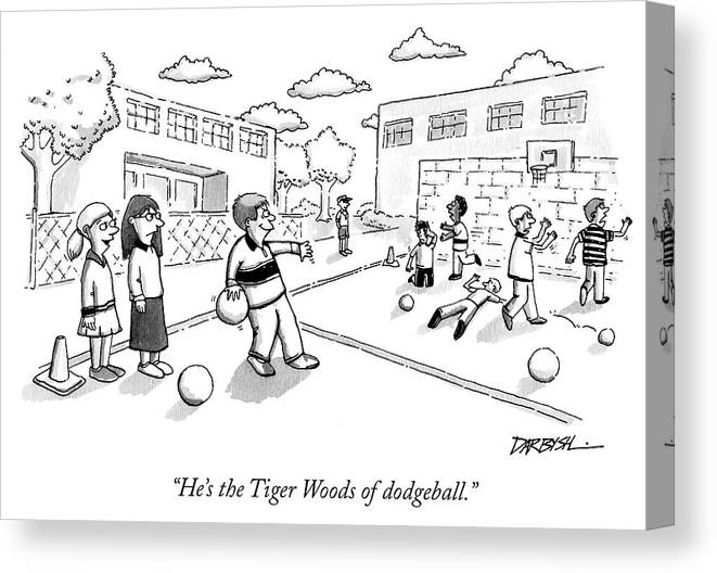The tiger woods of dodgeball canvas print canvas art by covert c darbyshire