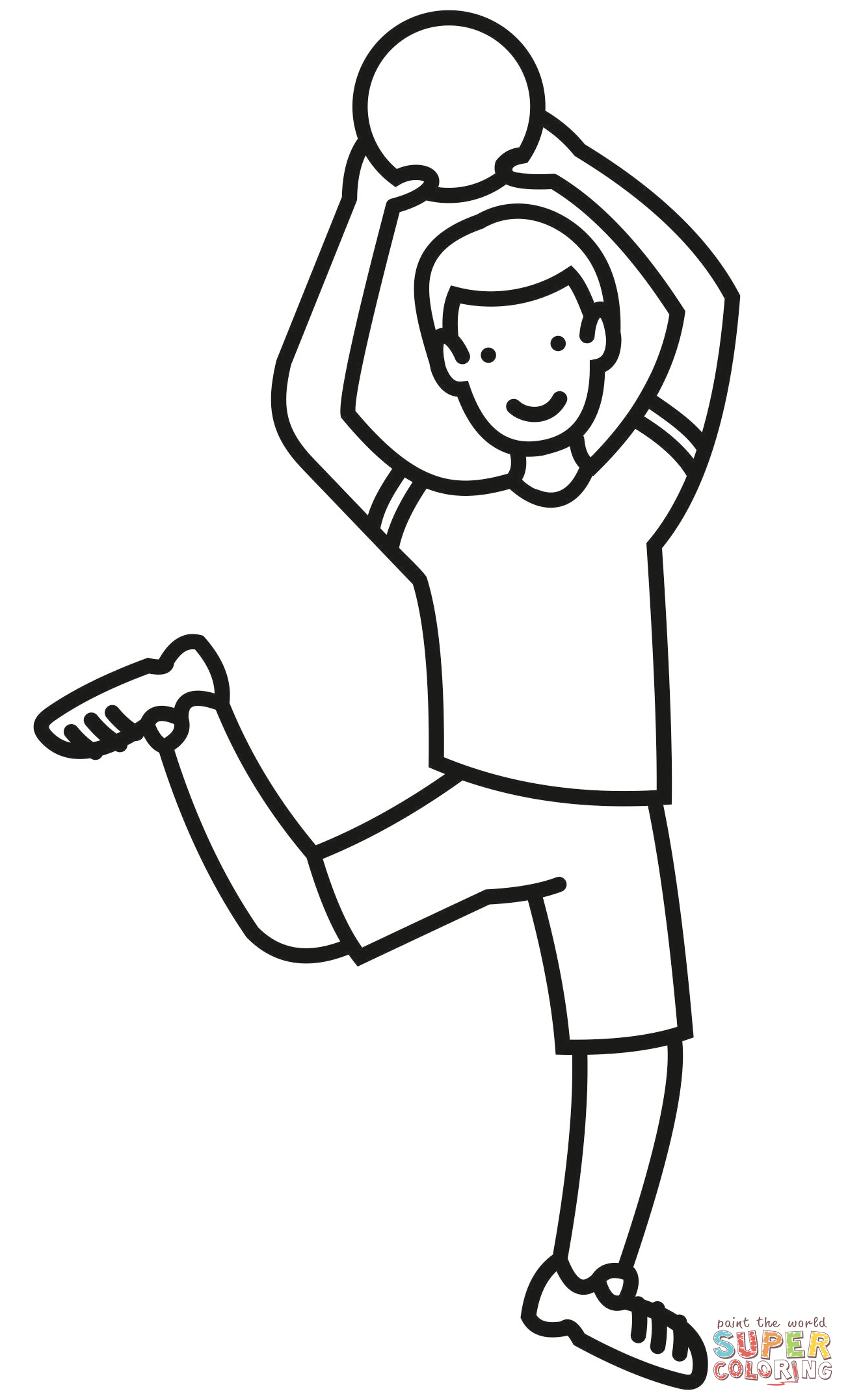 Dodgeball coloring page free printable coloring pages