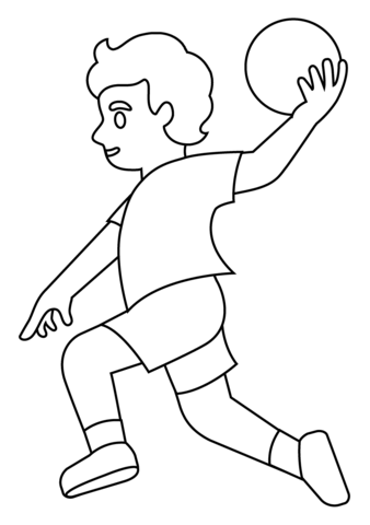 Handball coloring pages free coloring pages