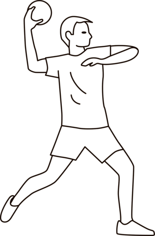 Dodgeball coloring page free printable coloring pages