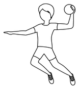 Handball coloring pages free coloring pages