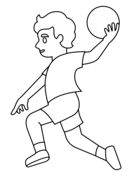 Handball coloring pages free coloring pages