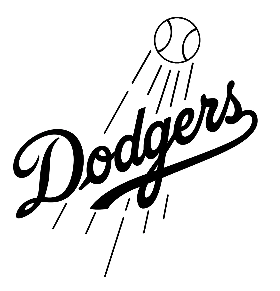 Los angeles dodgers logo mlb vinyl decal window laptop any size any color