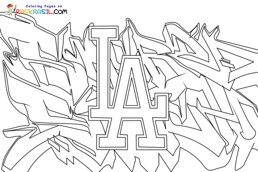 Los angeles coloring pages printable for free download