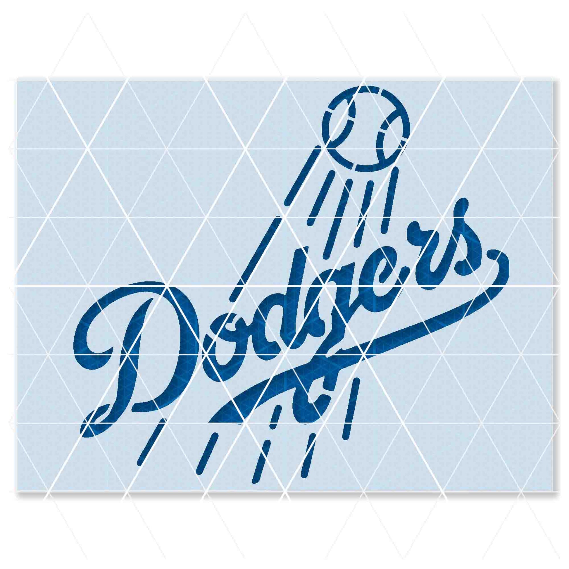 Los angeles dodgers stencil