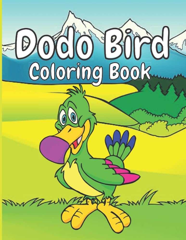 Dodo bird coloring book easy and fun activity featuring gorgeous and unique stress relief relaxation dodo bird coloring pages beautiful dodo bird coloring book for adults and kids by ramsey rusty