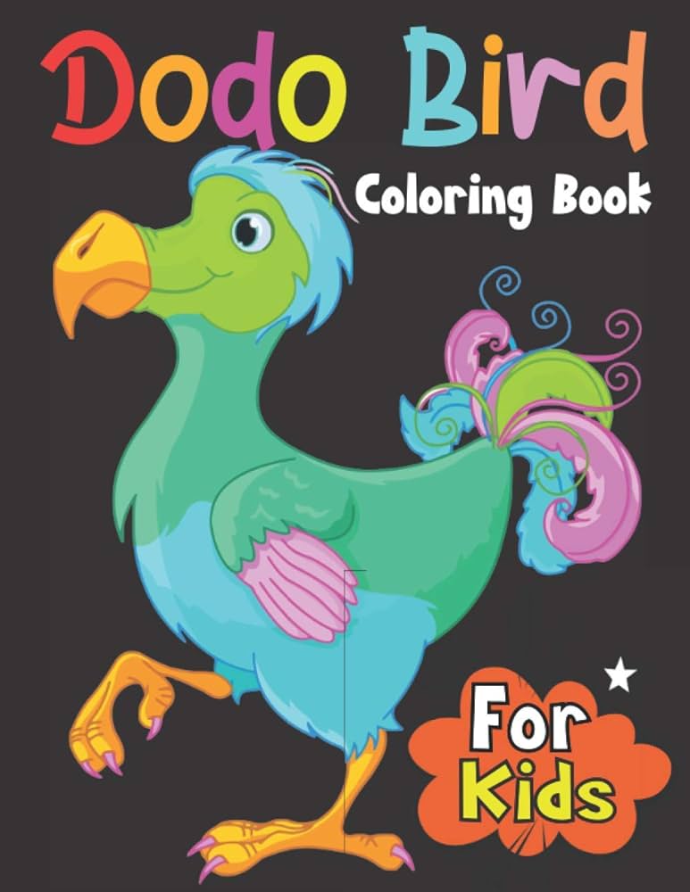 Dodo bird coloring book for kids kids coloring book featuring lovely flowers beautiful dodo birds perfect gift for birds lovers ogley stewart books