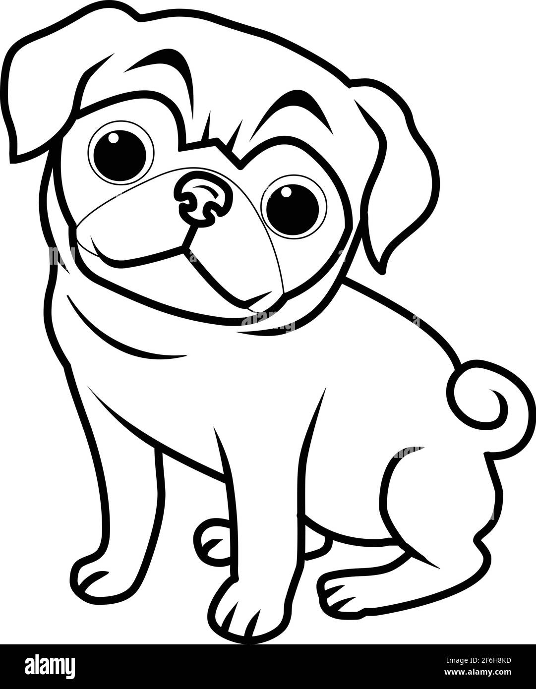 Dog coloring hi