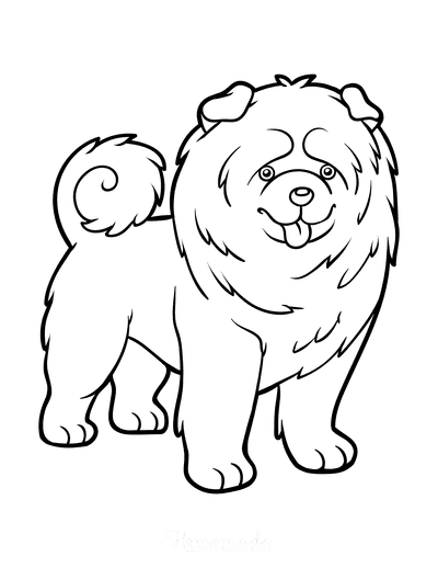 Free dog coloring pages for kids adults