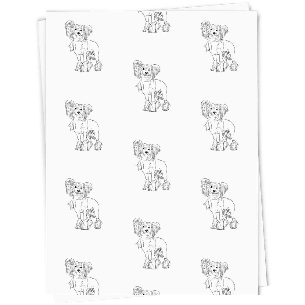 A chinese crested dog gift wrapwrapping paper sheet gi everything else