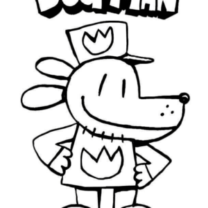 Dog man coloring pages printable for free download