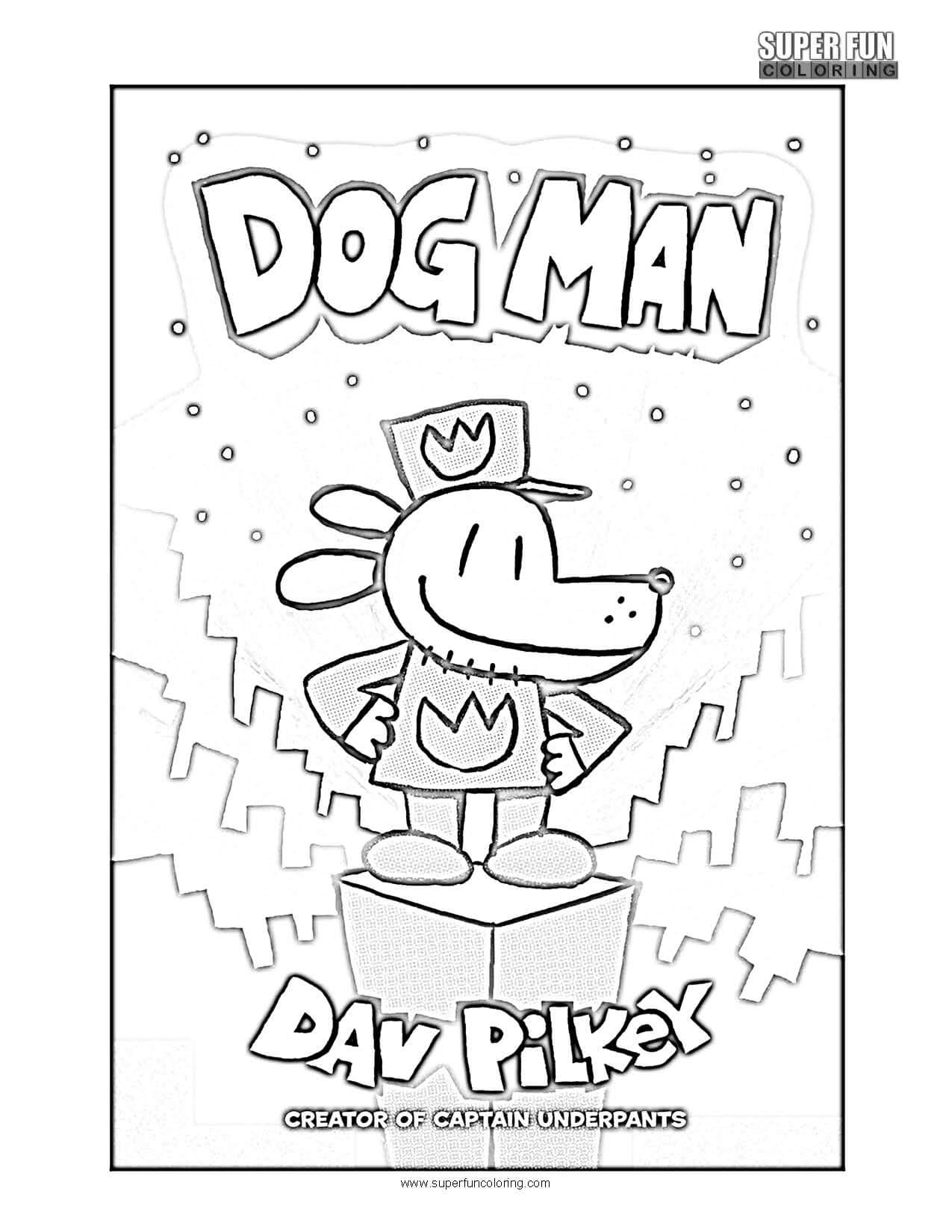 Dogman coloring page