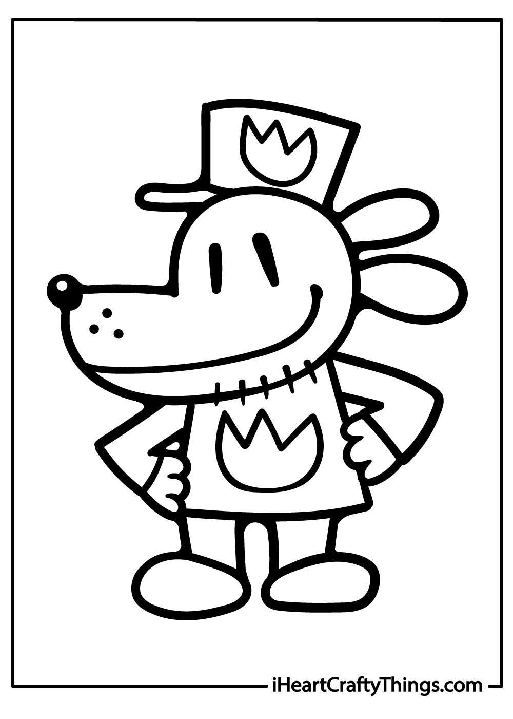 Dog man coloring pages free printables