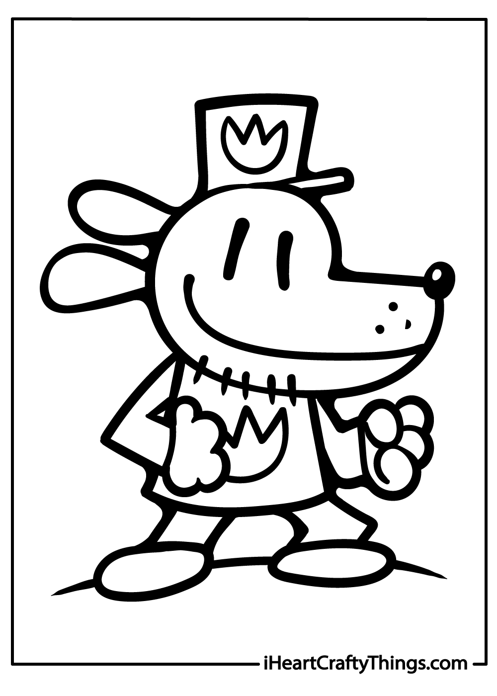 Dog man coloring pages free printables