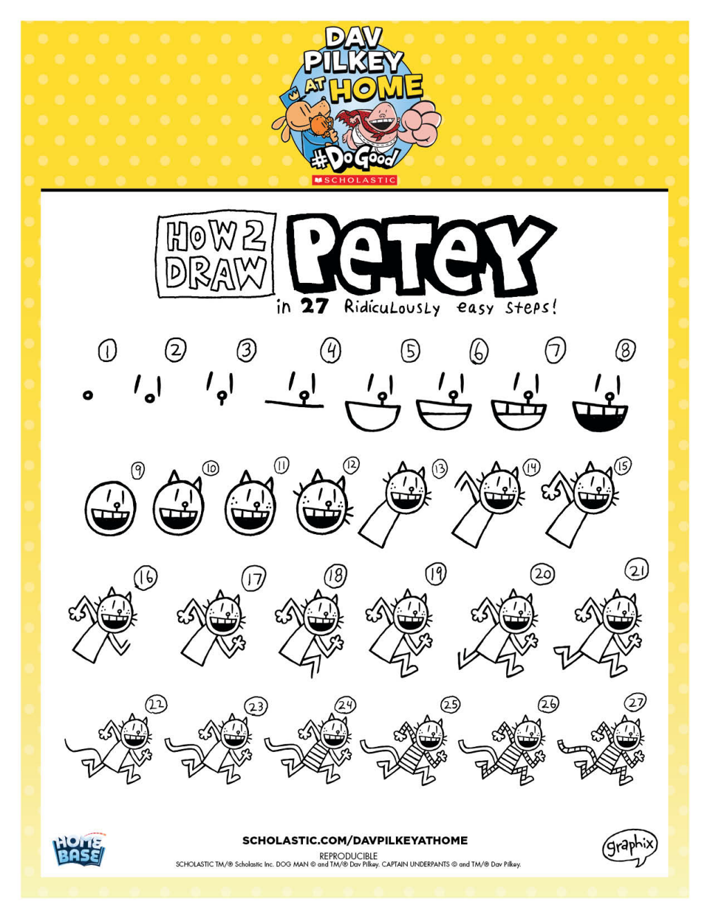 Printable activities dav pilkey