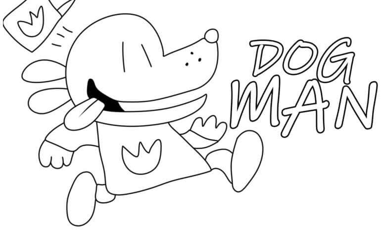 Dog man coloring pages