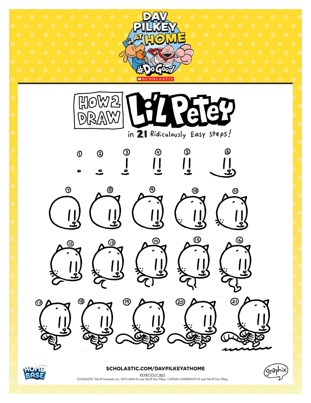 Printable activities dav pilkey