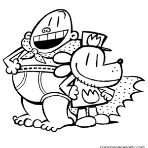 Dog man coloring pages printable for free download