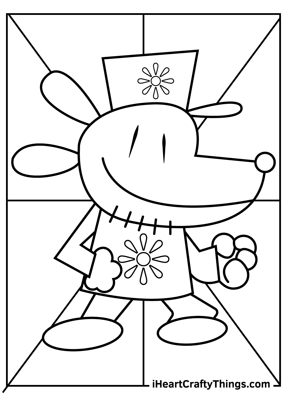 Dog man coloring pages free printables