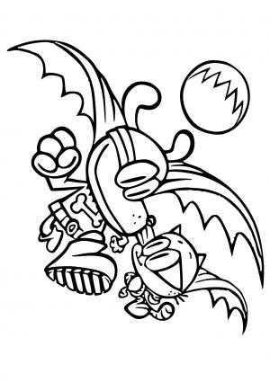 Free printable dog man coloring pages for adults and kids