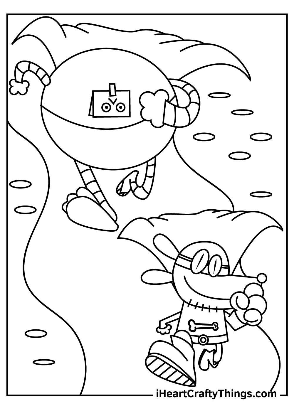 Dog man coloring pages free printables