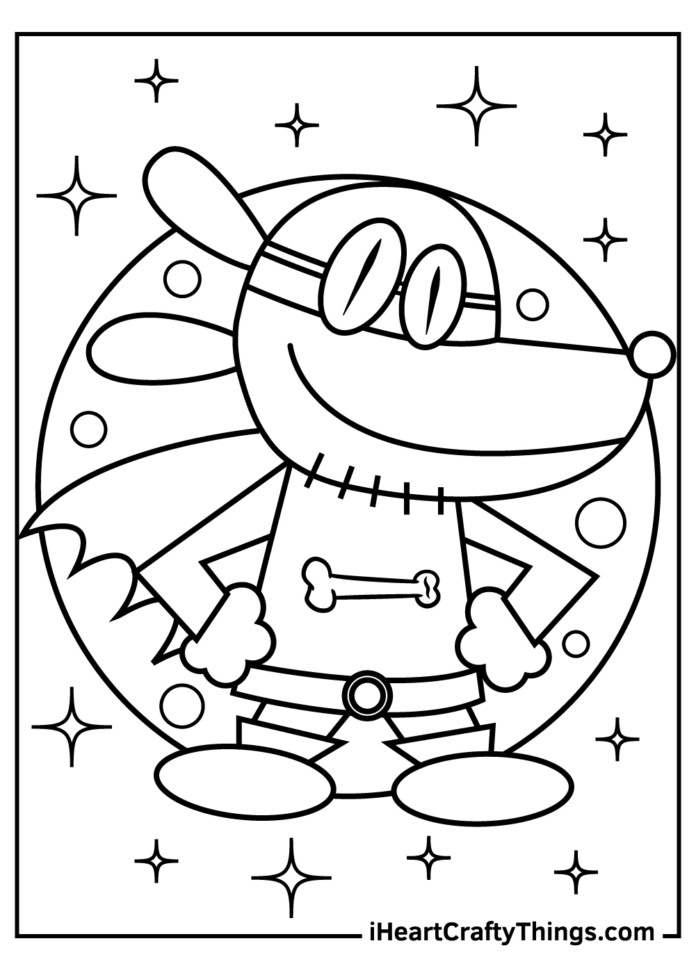 Dog man coloring pages free printables