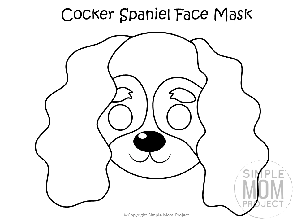 Free printable dog face mask templates â simple mom project