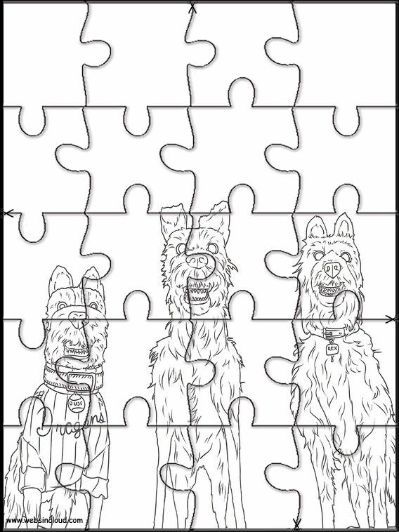 Isle of dogs printable jigsaw puzzles to cut out for kids free jigsaw puzzles jigsaw dog jigsaw puzzles