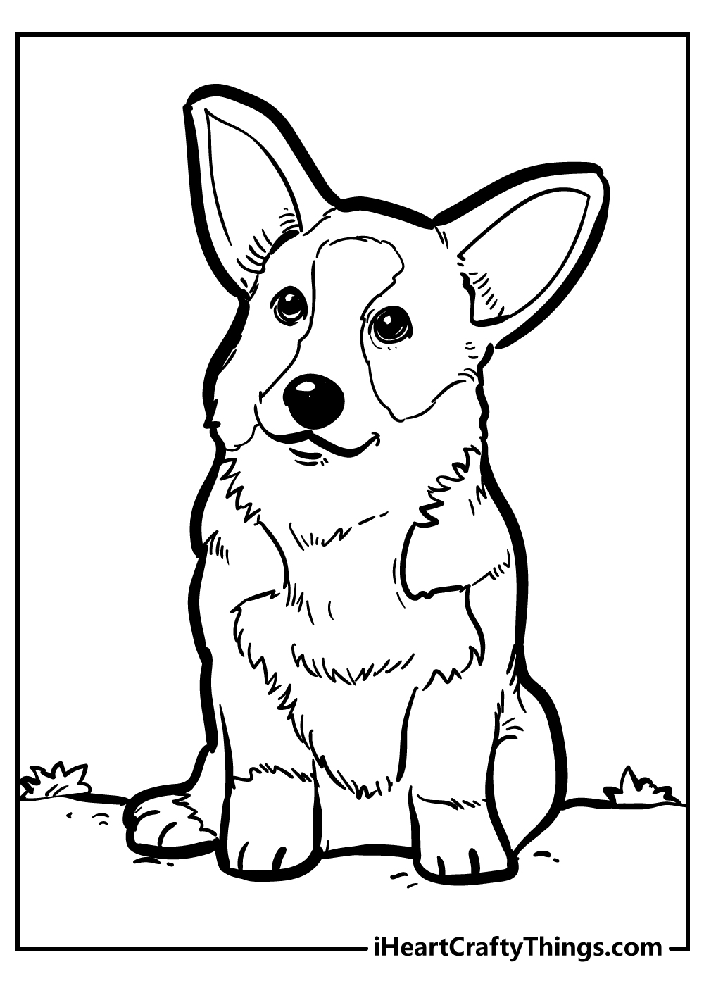 Dog coloring pages free printables