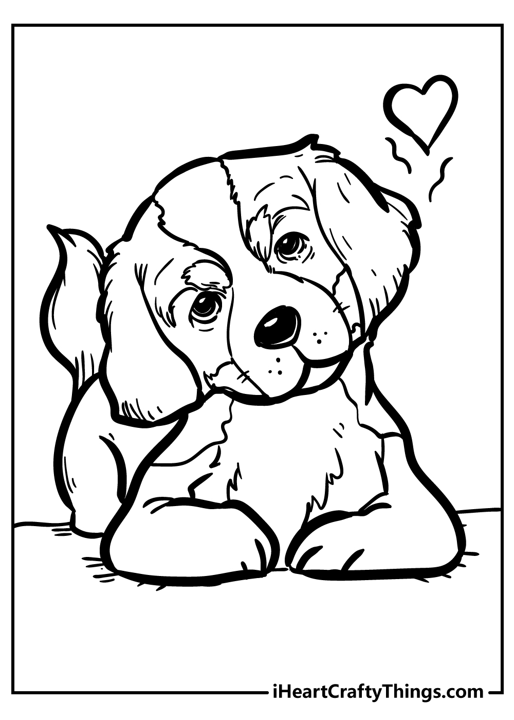 Dog coloring pages free printables