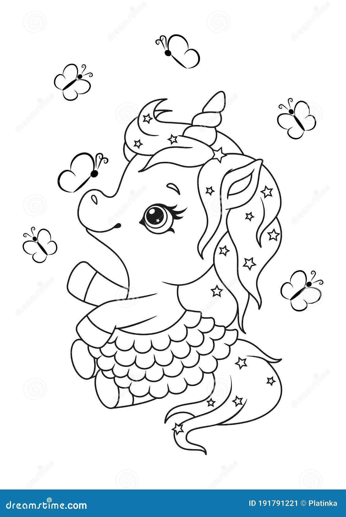 Unicorn coloring page stock illustrations â unicorn coloring page stock illustrations vectors clipart