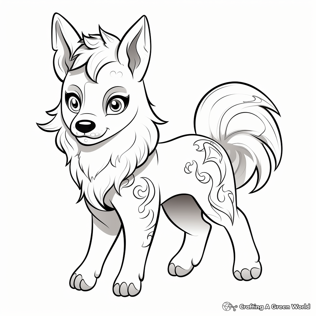 Unicorn dog coloring pages