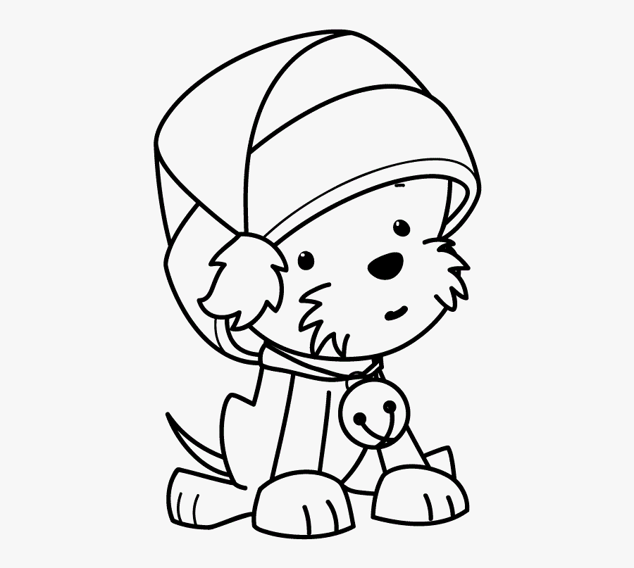 Christmas dogs coloring pages printable for free download