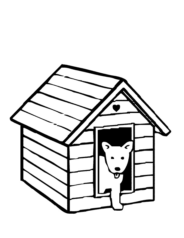 Free printable coloring pages dog house dog coloring page puppy coloring pages