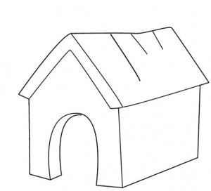 The doghouse coloring page coloring pages diy quiet books house colouring pages