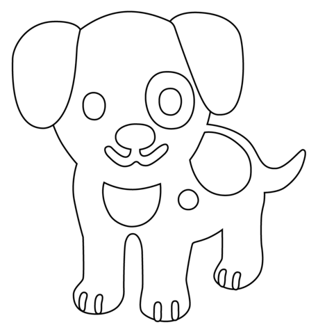 Dog emoji coloring page free printable coloring pages